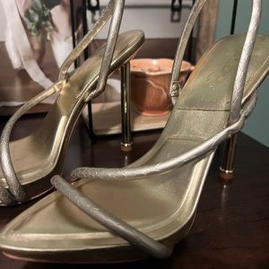 GOLD aldo heels